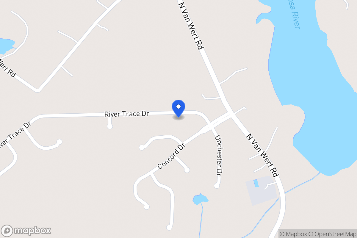 Map of 322 River Trace Dr