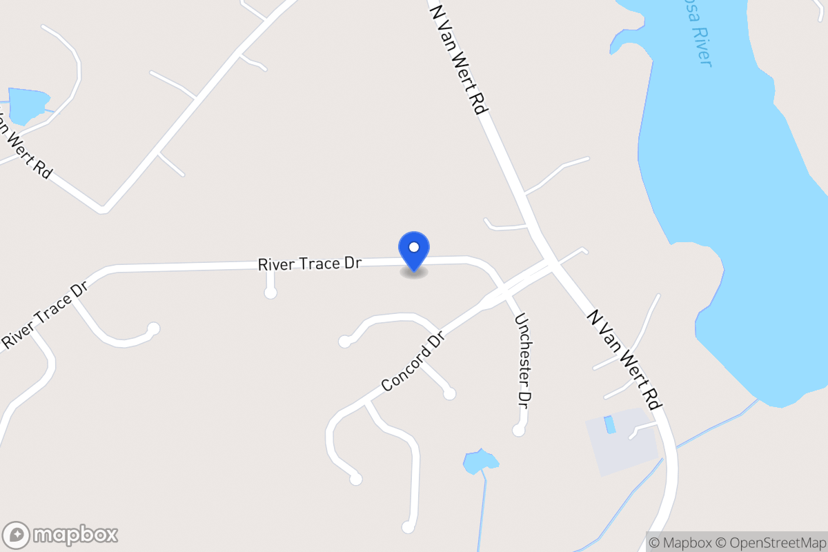 Map of 326 River Trace Dr