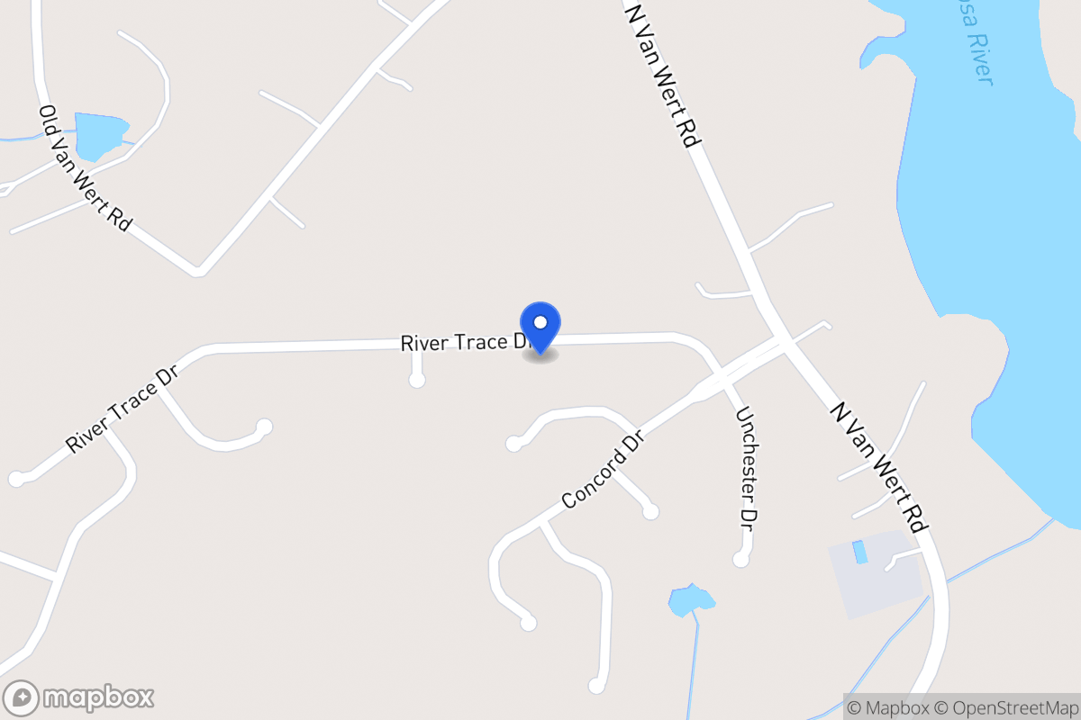 Map of 338 River Trace Dr