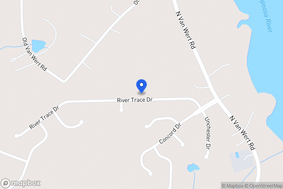 Map of 345 River Trace Dr