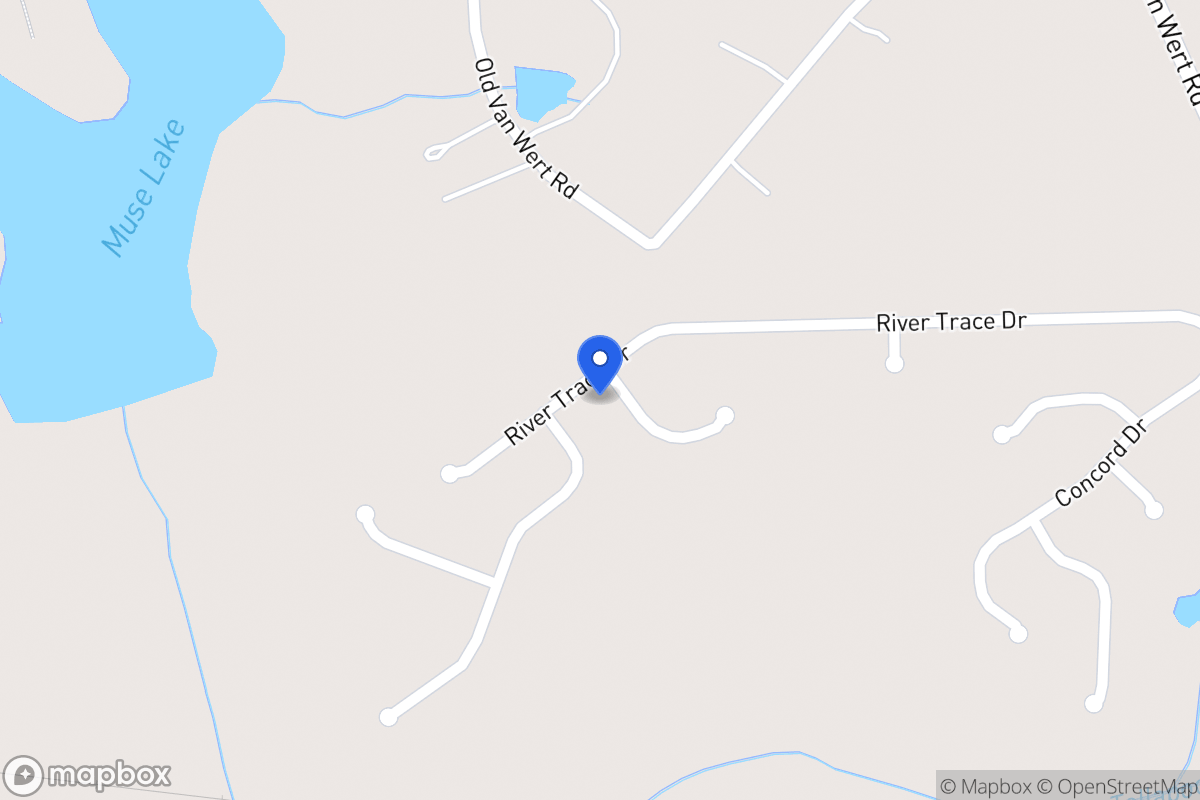 Map of 601 Meadows Ct