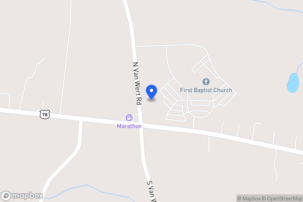 Map of 21 N Van Wert Rd
