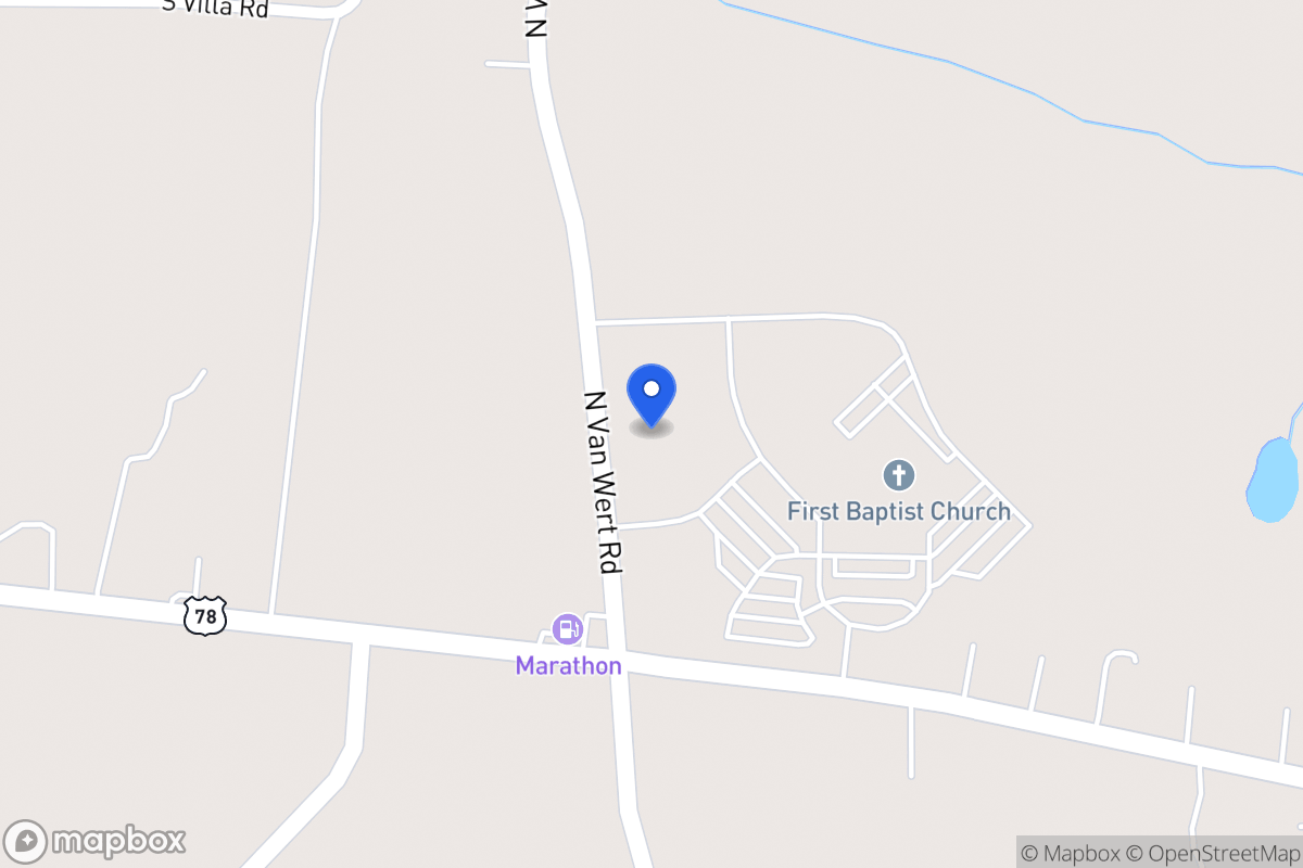 Map of 45 N Van Wert Rd
