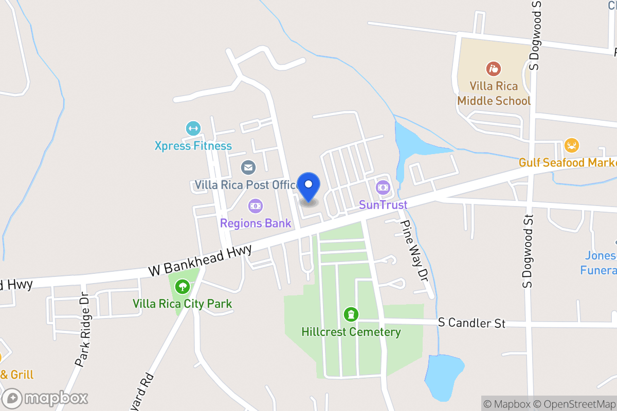 Map of 513 W Bankhead Hwy