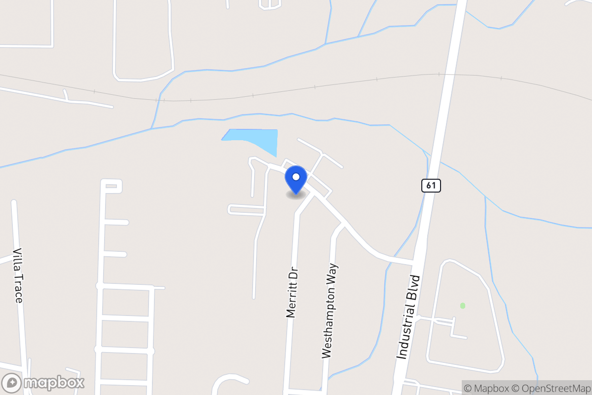 Map of 1002 Merritt Dr