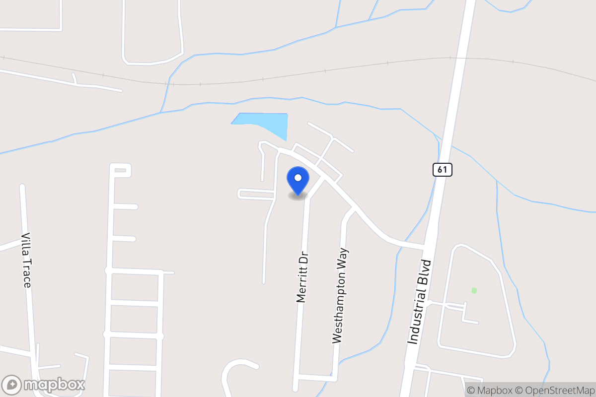 Map of 1012 Merritt Dr