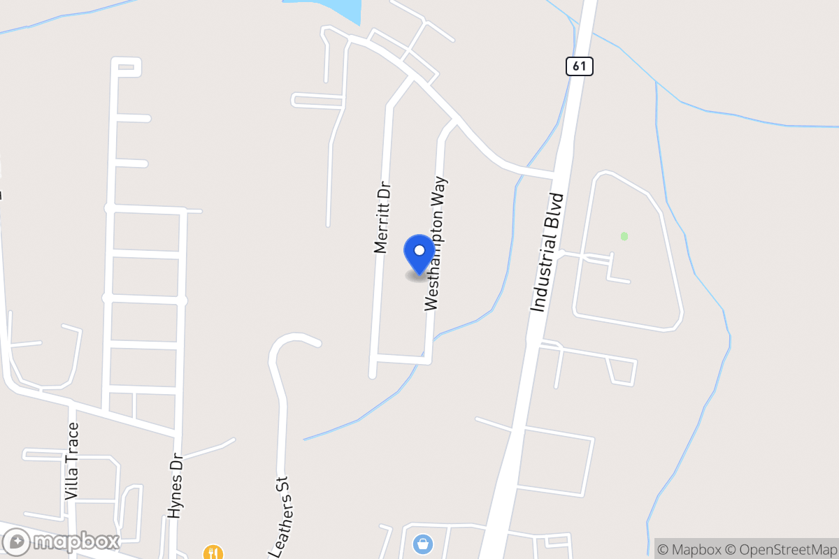 Map of 1174 Westhampton Way
