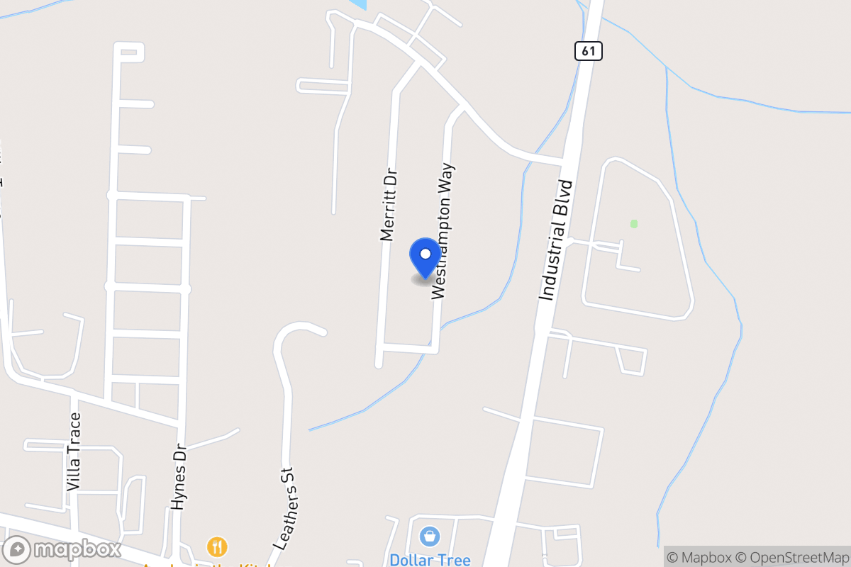 Map of 1180 Westhampton Way