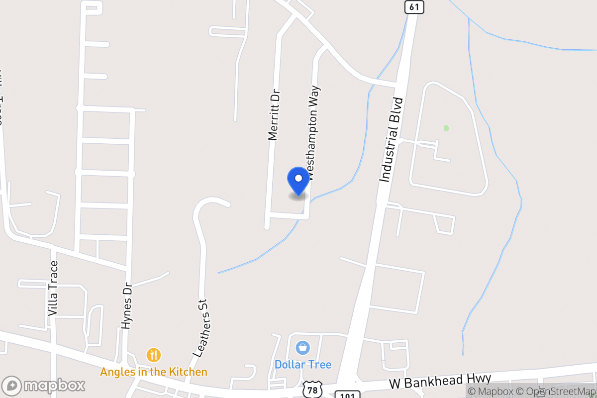 Map of 1194 Westhampton Way
