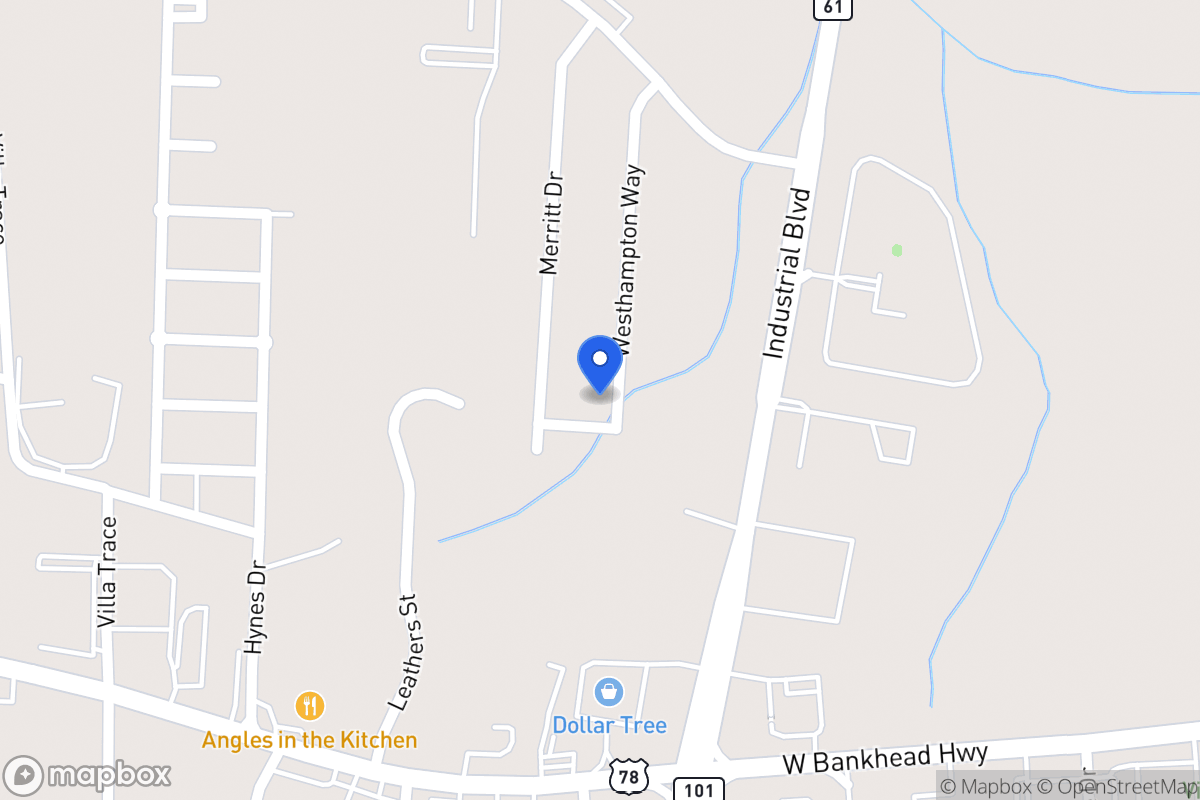 Map of 1196 Westhampton Way