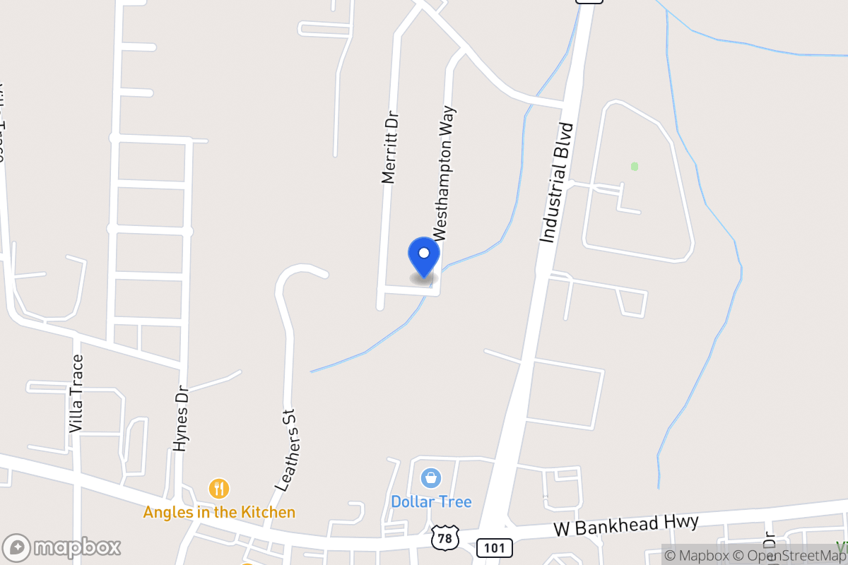 Map of 1200 Westhampton Way