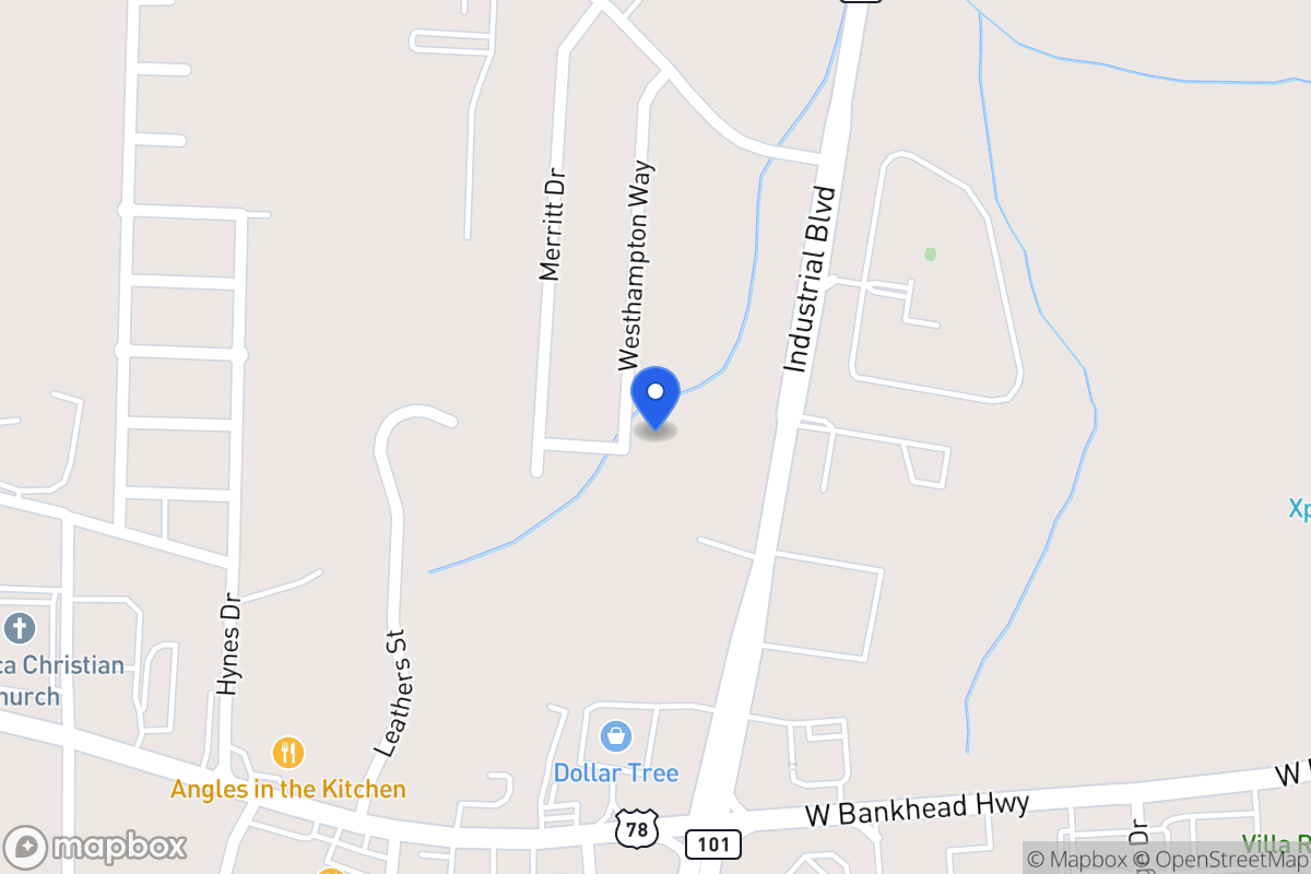 Map of 1199 Westhampton Way