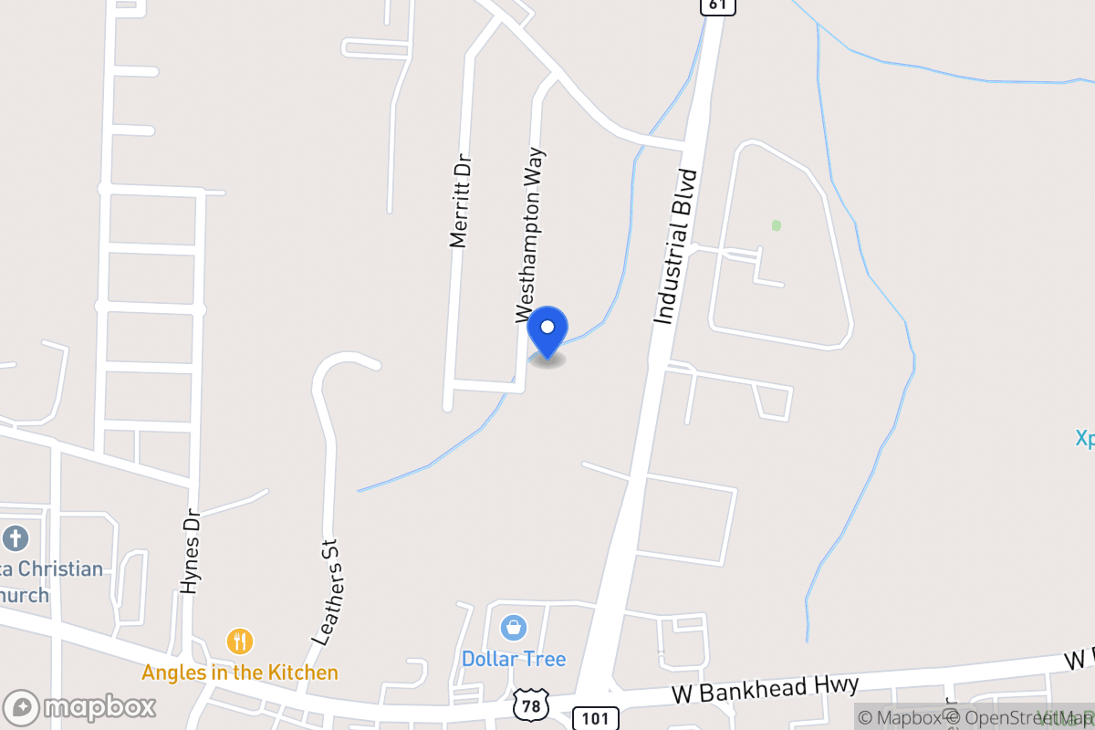 Map of 1195 Westhampton Way