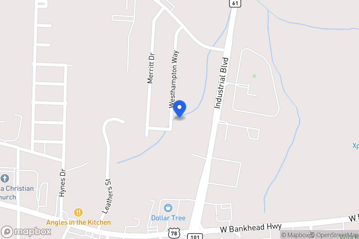 Map of 1193 Westhampton Way