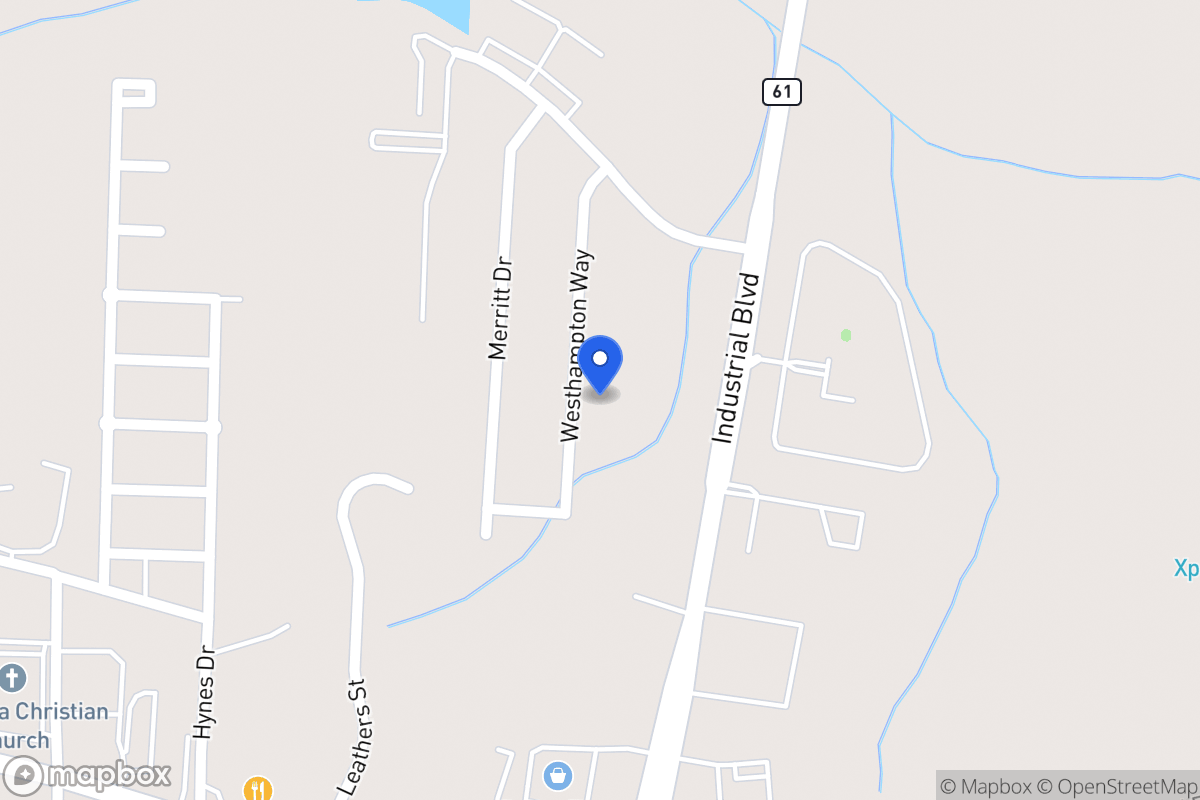 Map of 1173 Westhampton Way