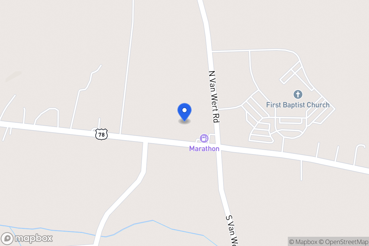 Map of 40 N Van Wert Rd