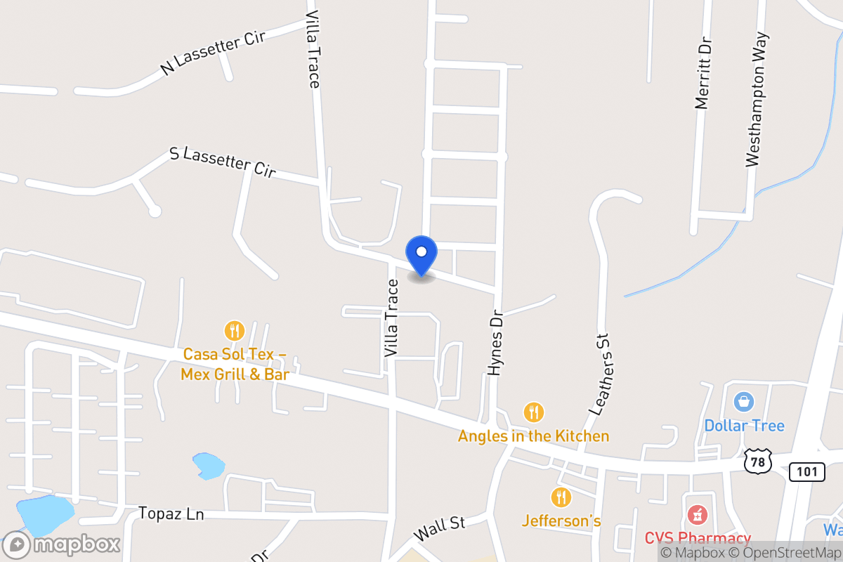 Map of 104 Beckles Rd