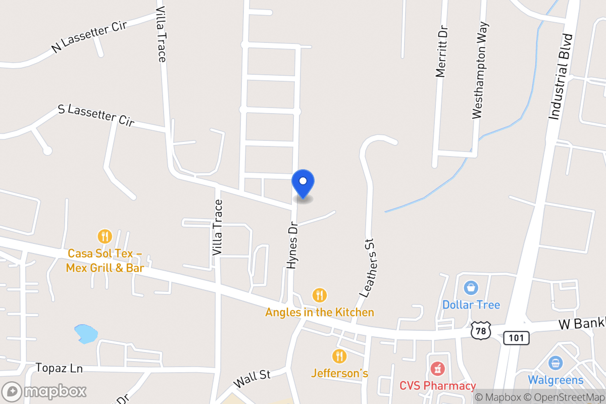 Map of 301 Hynes Dr