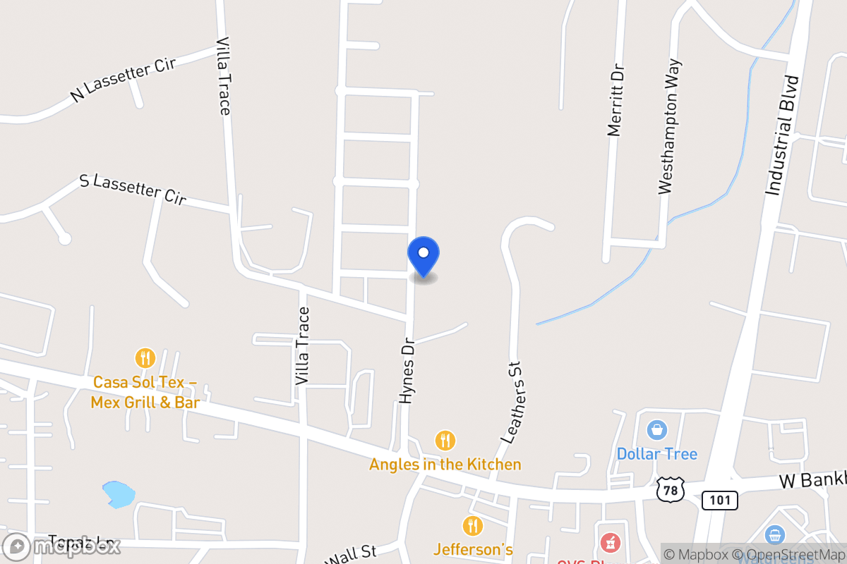 Map of 311 Hynes Dr