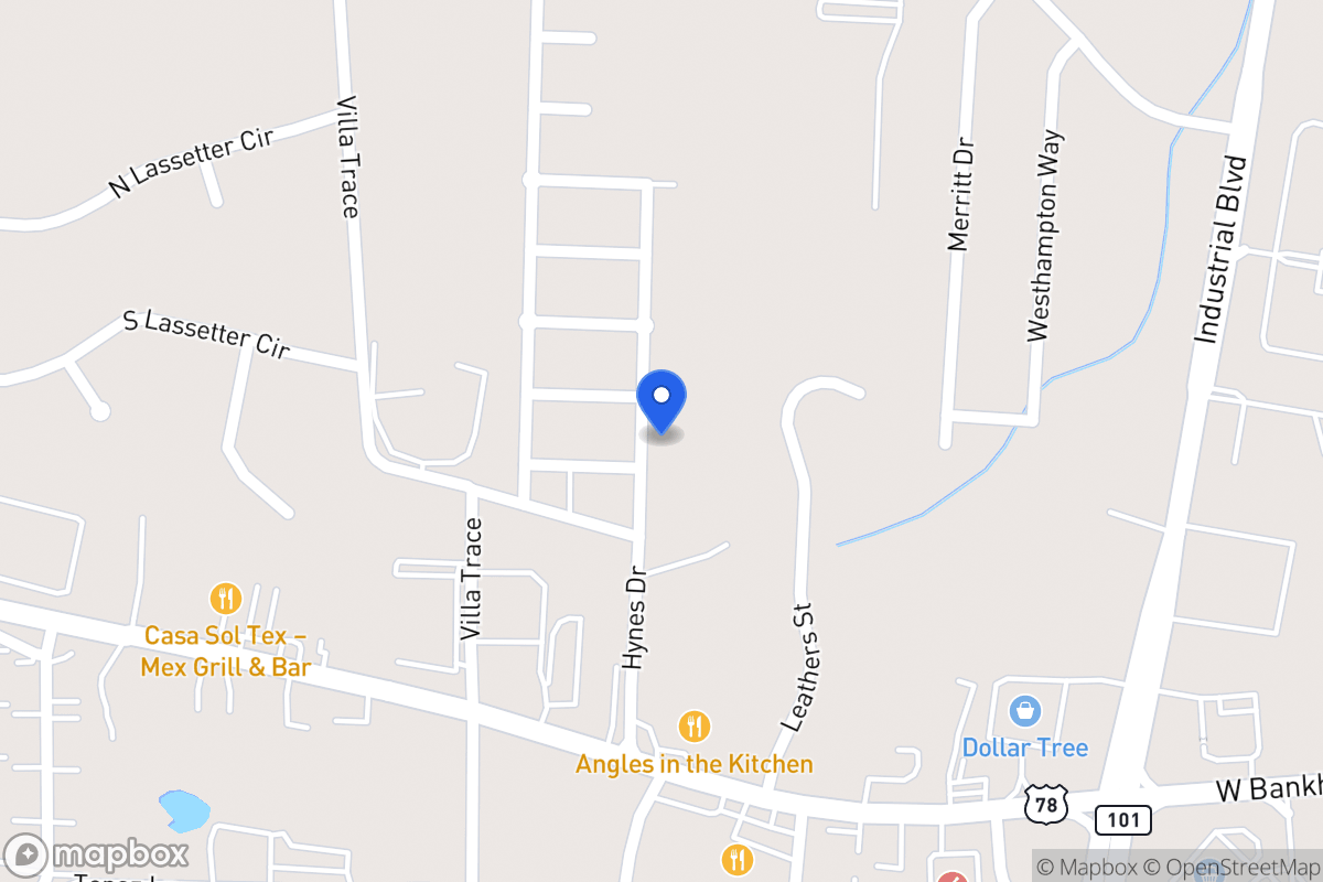 Map of 321 Hynes Dr