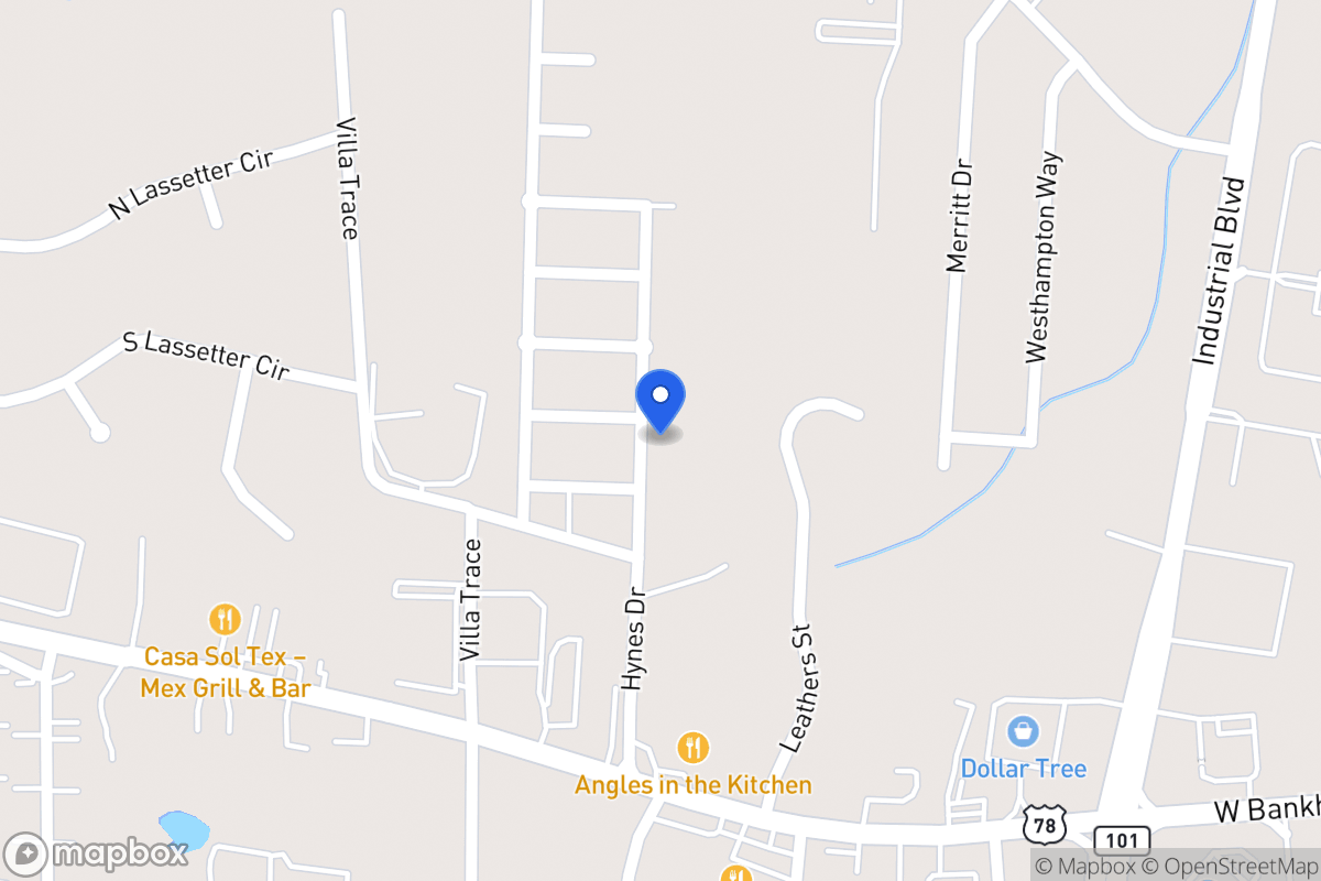 Map of 325 Hynes Dr