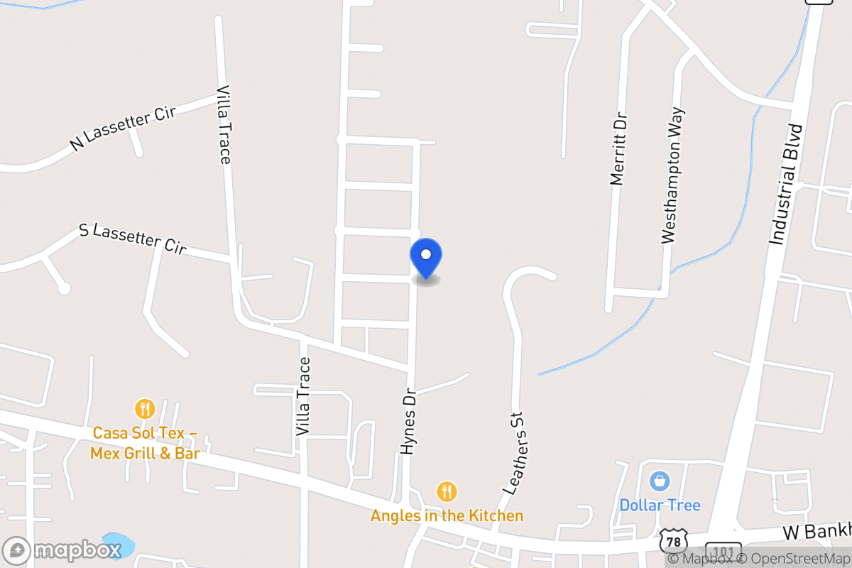 Map of 329 Hynes Dr