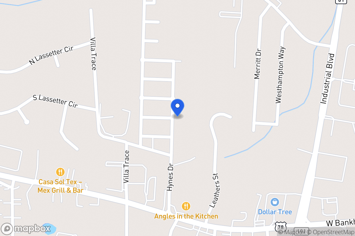 Map of 331 Hynes Dr