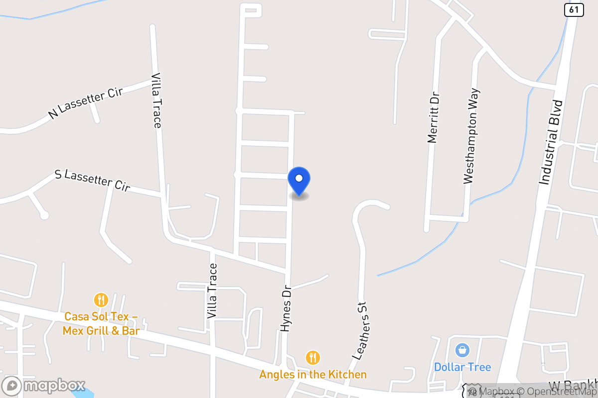 Map of 335 Hynes Dr