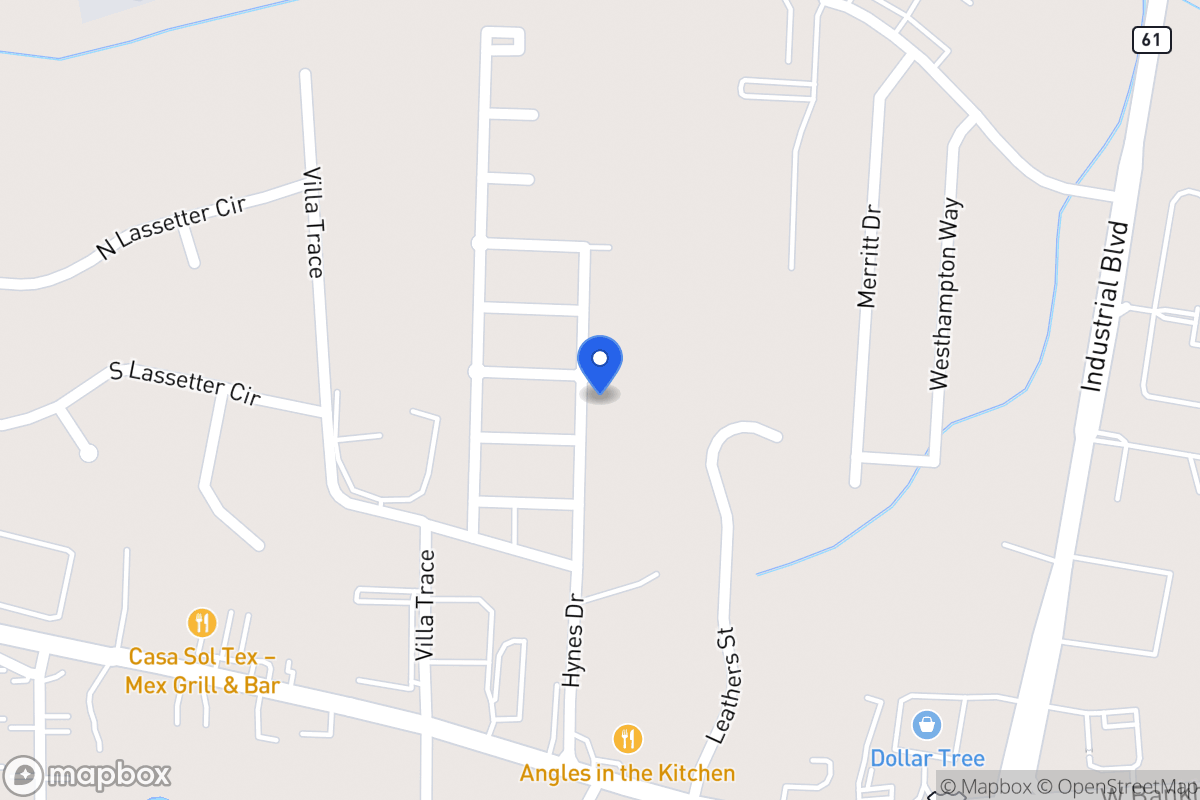Map of 341 Hynes Dr