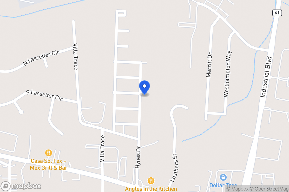 Map of 345 Hynes Dr