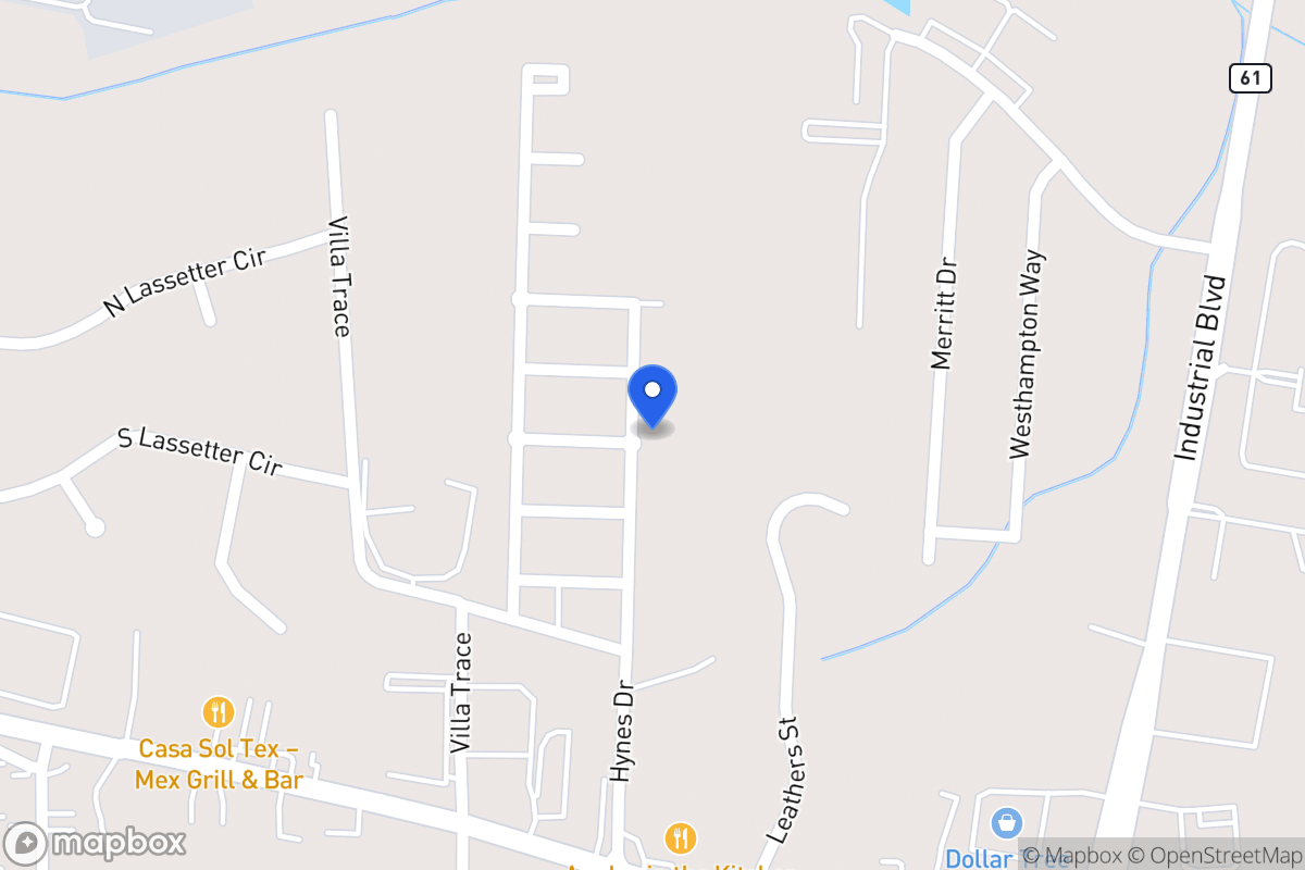 Map of 347 Hynes Dr