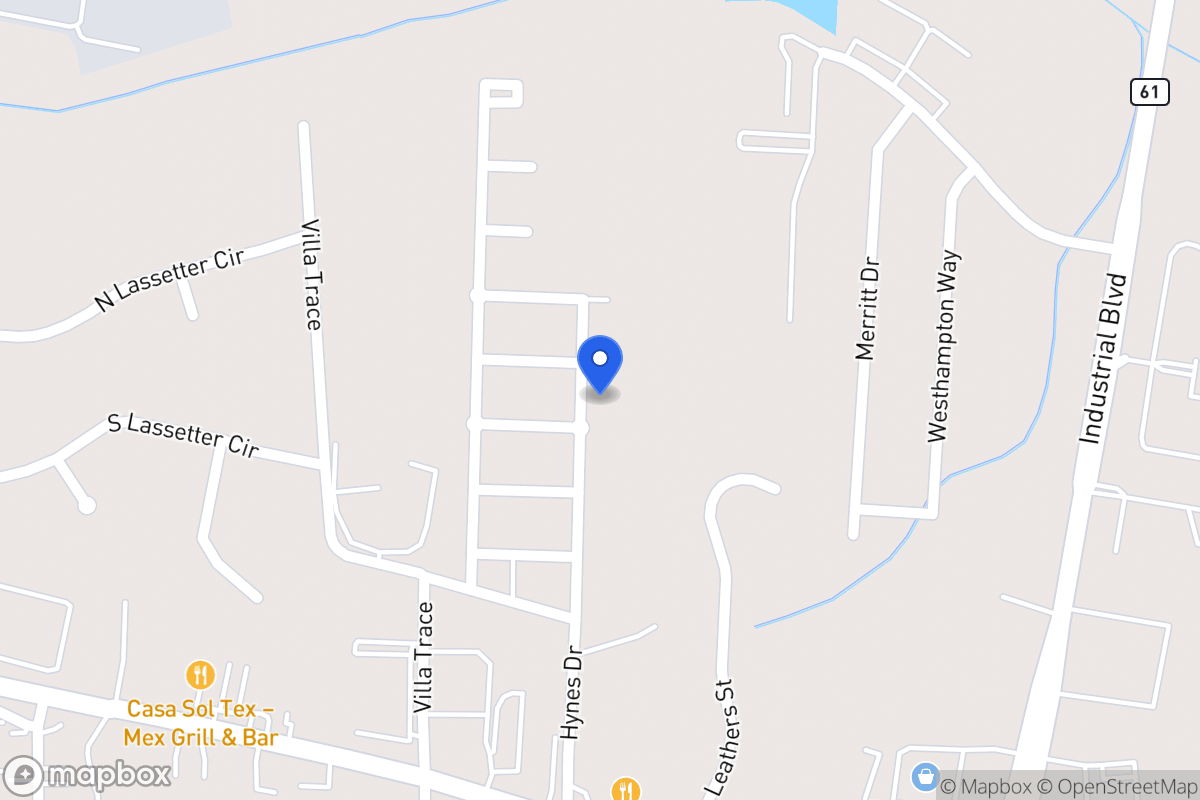 Map of 353 Hynes Dr