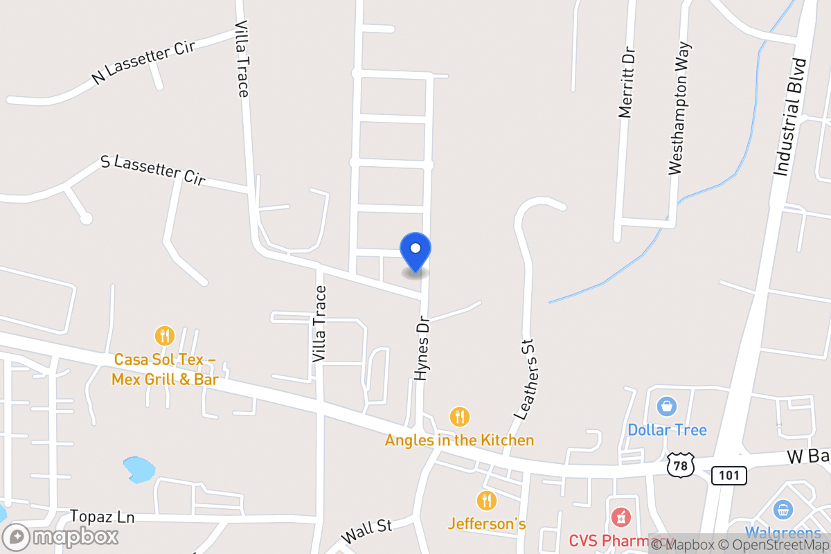 Map of 306 Hynes Dr
