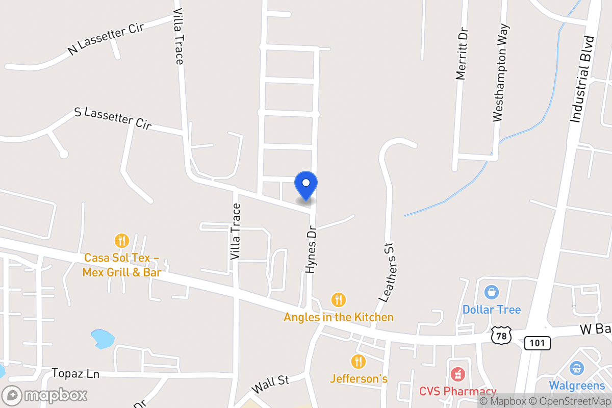 Map of 310 Hynes Dr