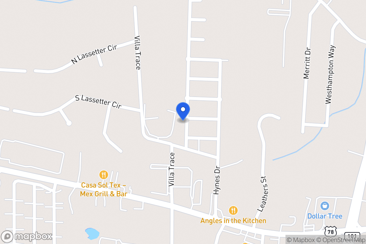 Map of 218 Gillis Way