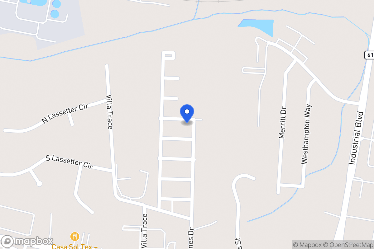 Map of 718 Hargrave Dr