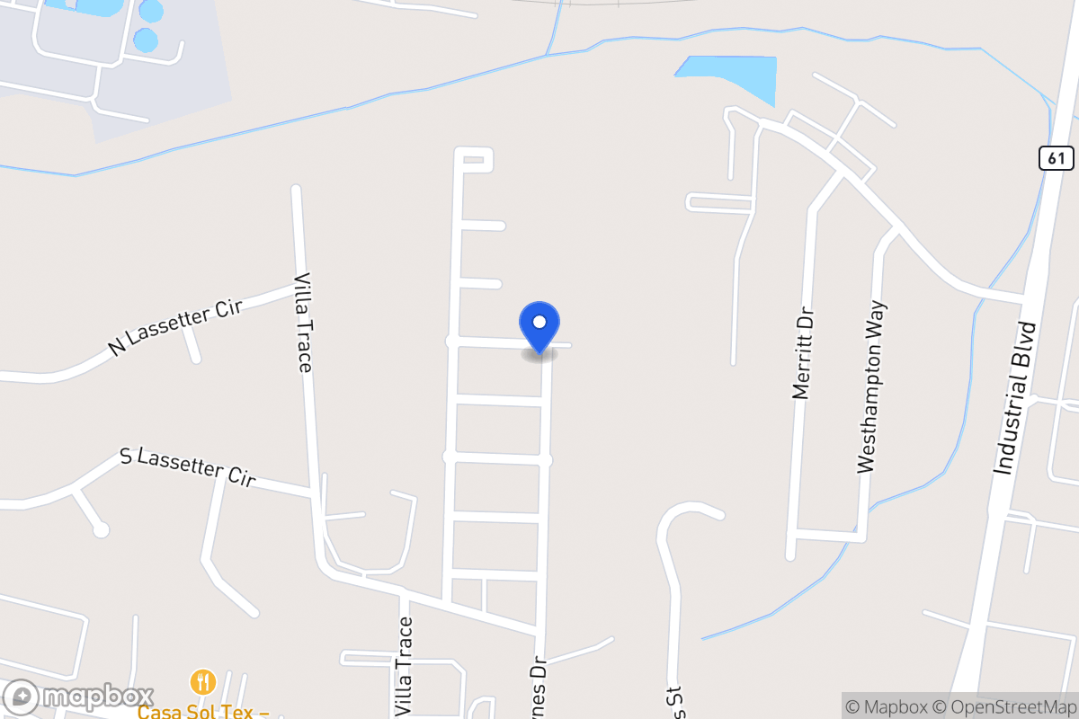 Map of 722 Hargrave Dr