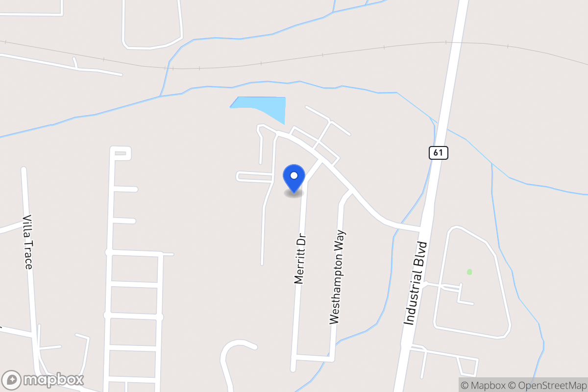 Map of 1018 Merritt Dr