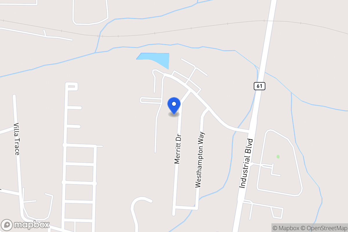 Map of 1022 Merritt Dr