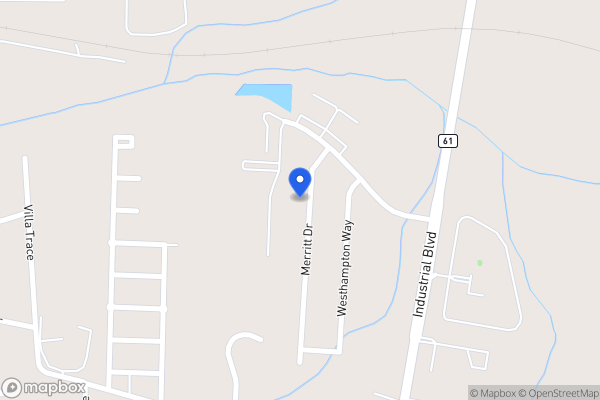 Map of 1026 Merritt Dr