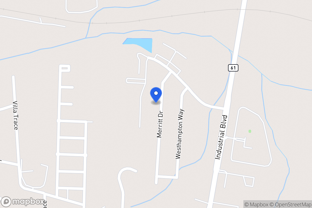 Map of 1032 Merritt Dr