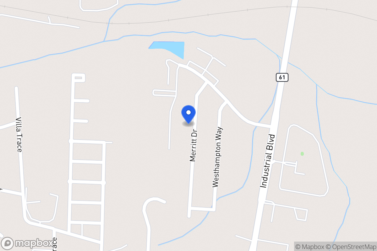 Map of 1034 Merritt Dr