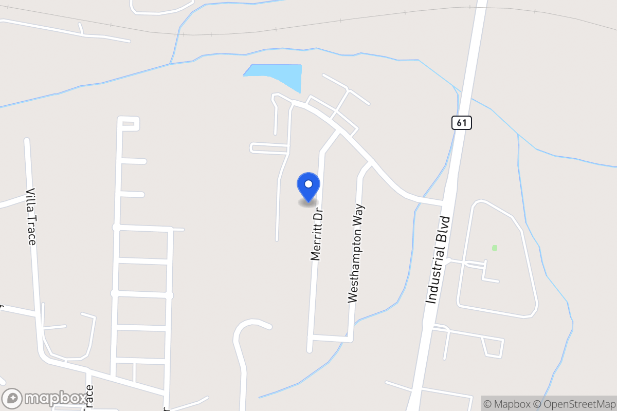 Map of 1036 Merritt Dr