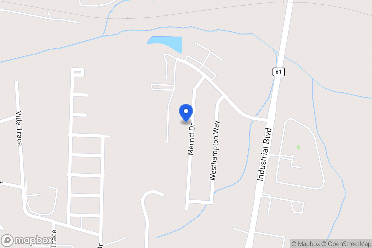Map of 1038 Merritt Dr