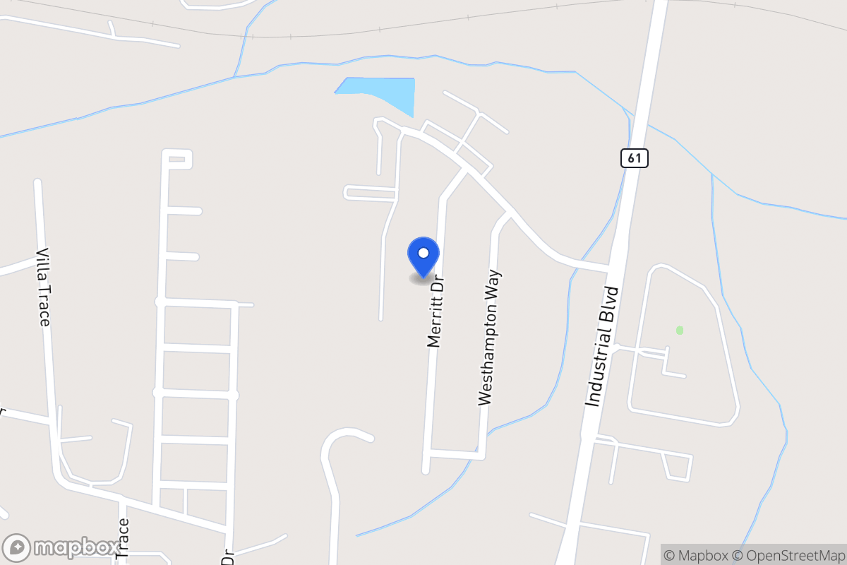 Map of 1040 Merritt Dr