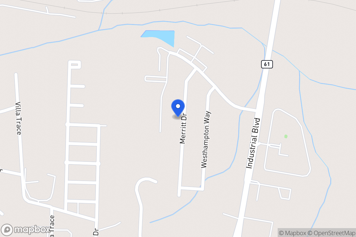 Map of 1042 Merritt Dr