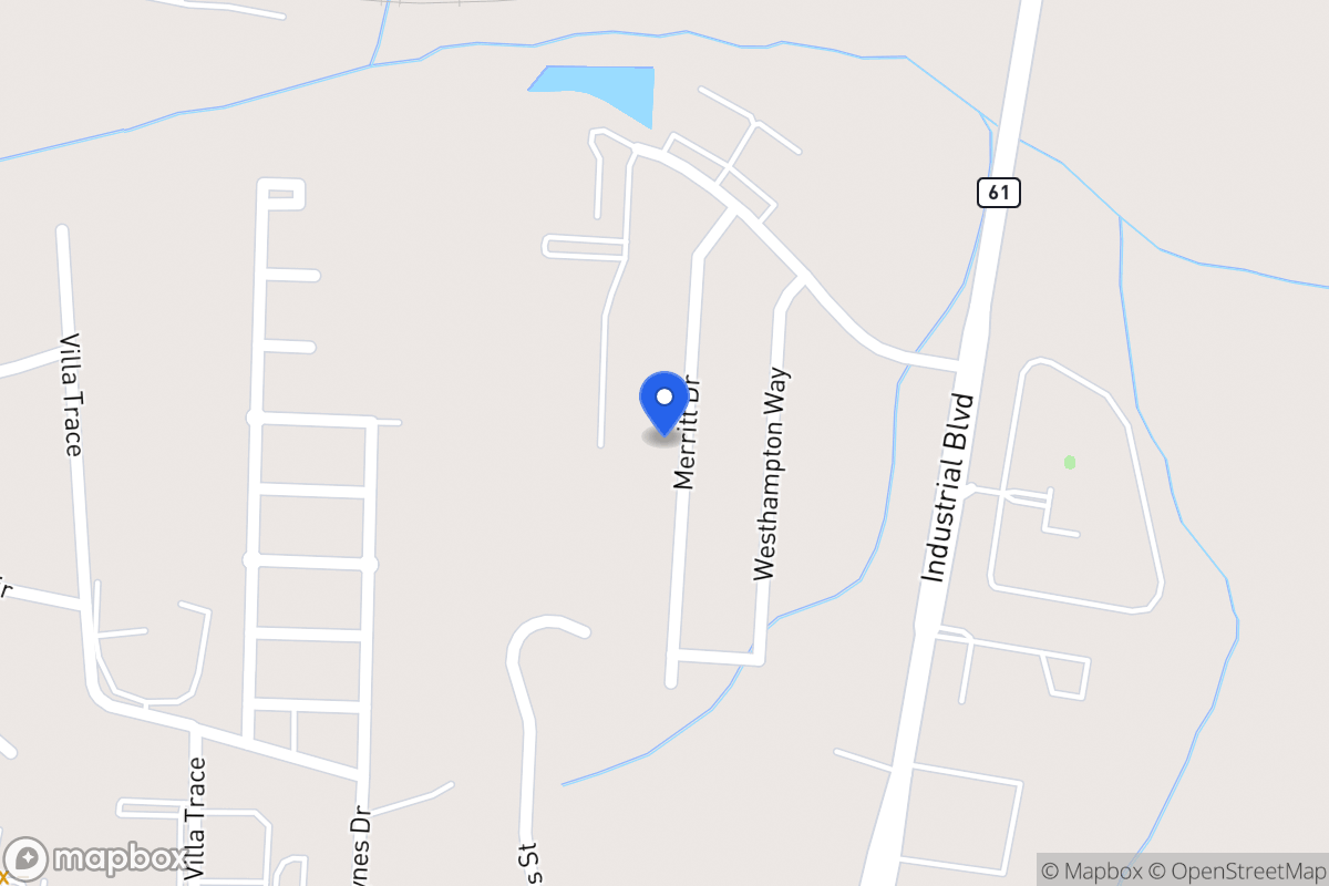 Map of 1052 Merritt Dr