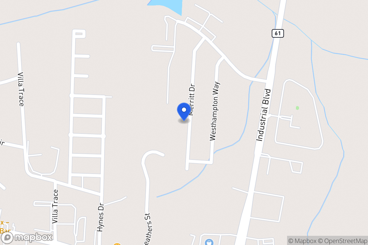 Map of 1068 Merritt Dr