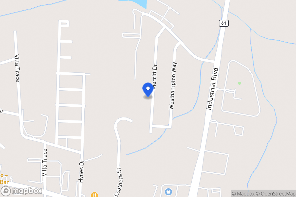 Map of 1072 Merritt Dr