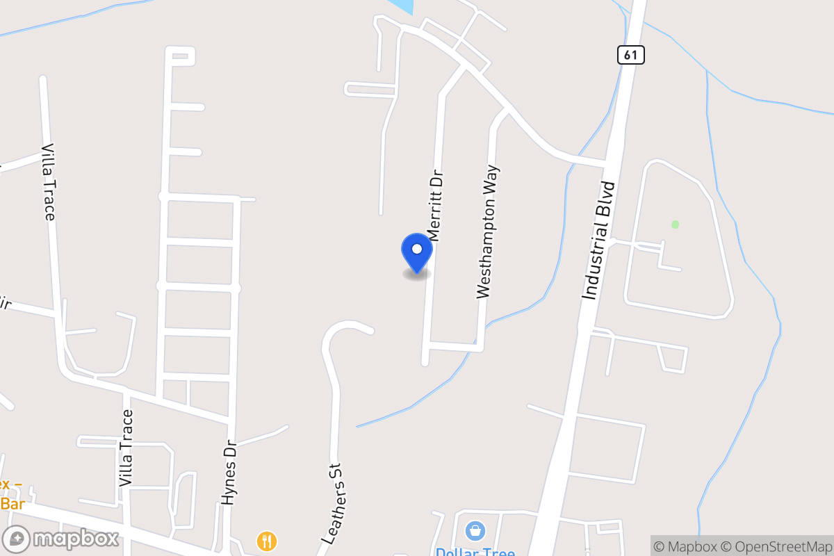 Map of 1076 Merritt Dr